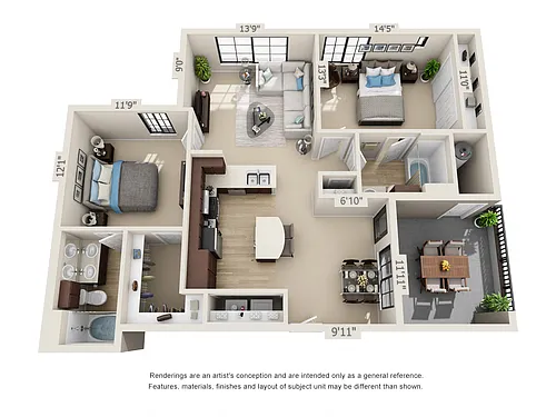 Floor plan B1