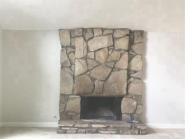 fireplace in living room