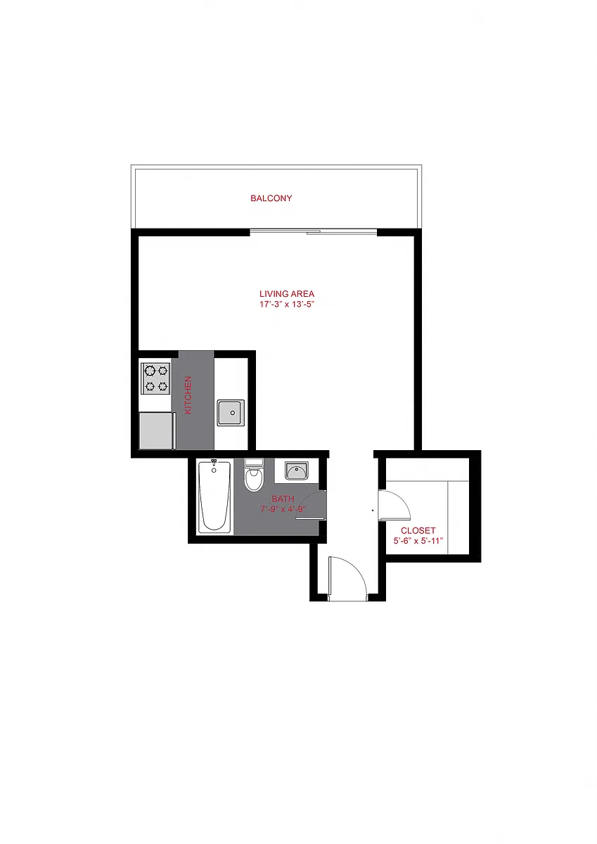 Floor plan Studio