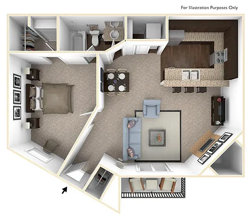 Floor plan 1X1