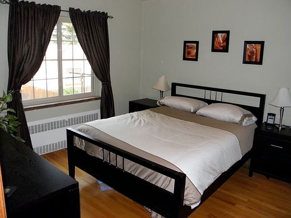 one of two bedrooms