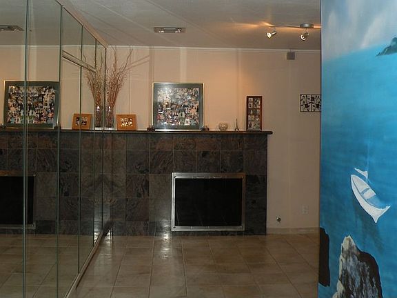 matching granite fireplace