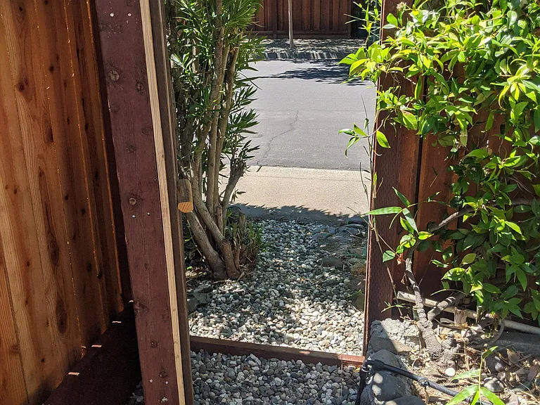 private entrance from street