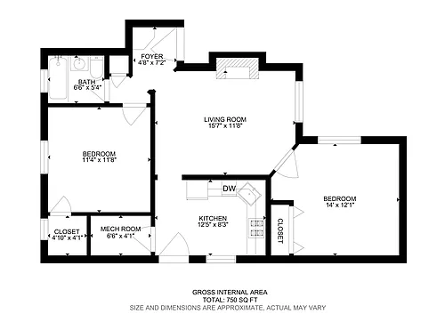 Floor plan Two Bedroom