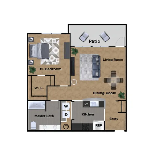 Floor plan 1X1