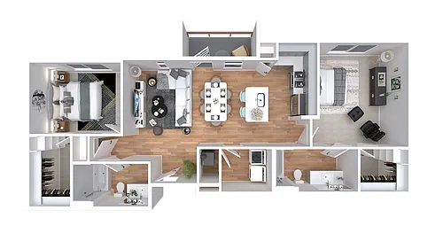 Floor plan 2x2-1060