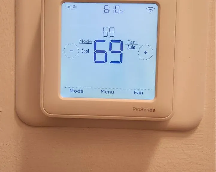 Updated energy-efficient HVAC system.