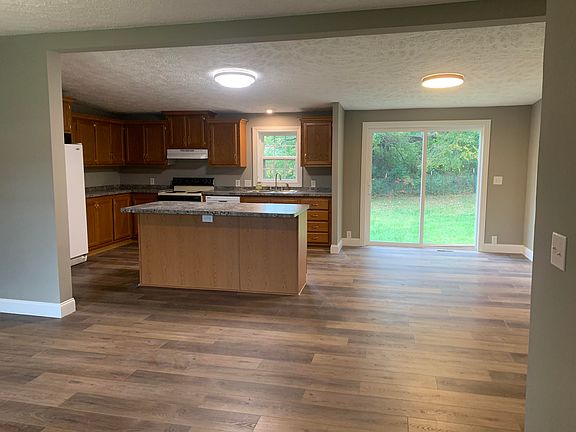 Kitchen open to living room