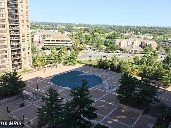 Balcony view of pool
