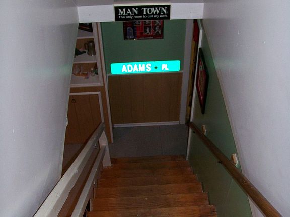 Stairs to finished basement