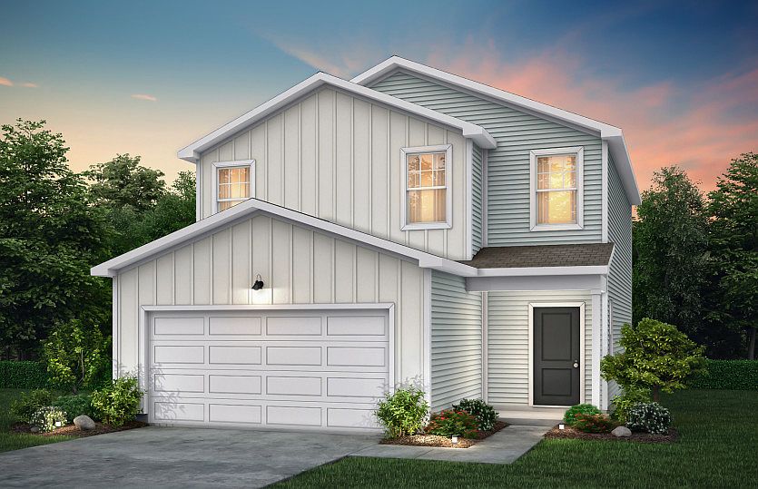 Longspur Exterior TD102 features siding, covered front door and 2 car garage