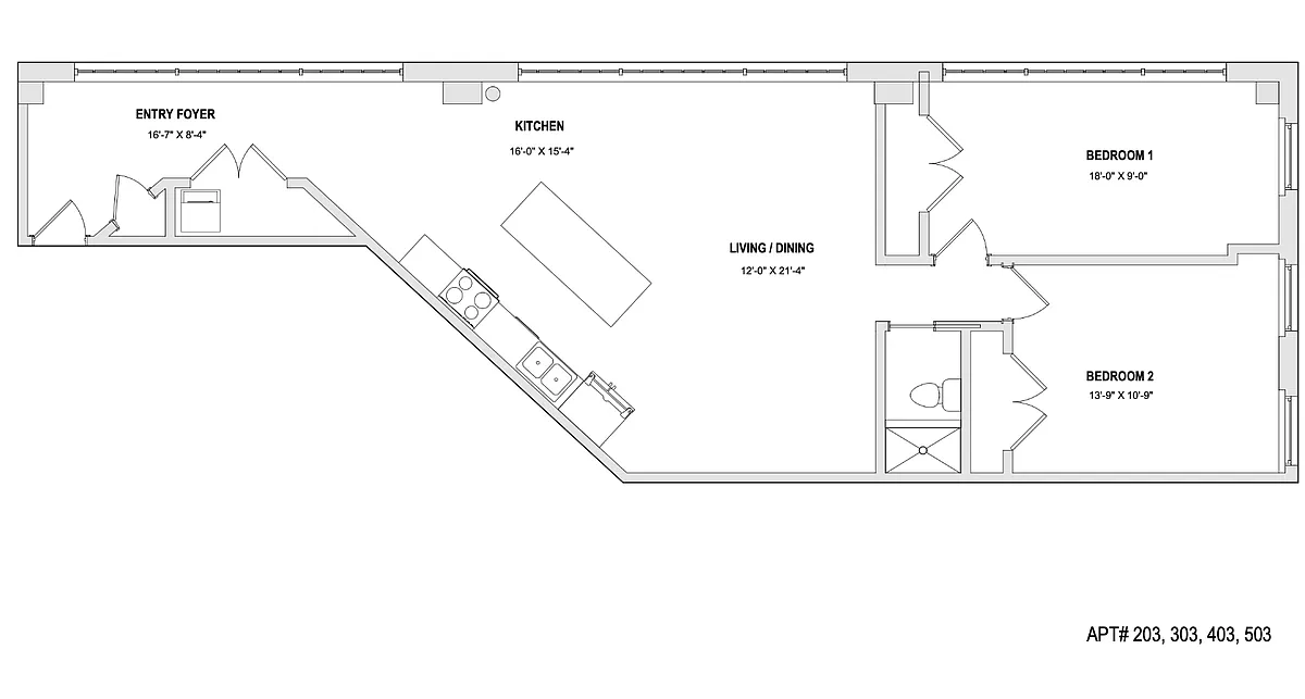 Floor plan The Jensen