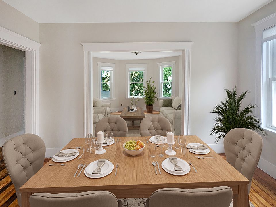 Dining room and living room