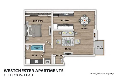 Floor plan One Bedroom