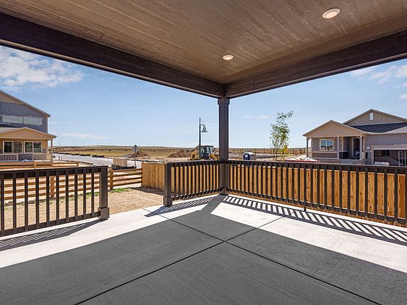 View from covered rear patio