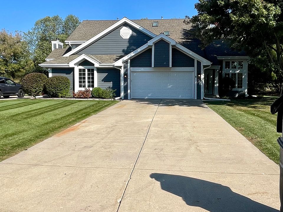 private drive and garage