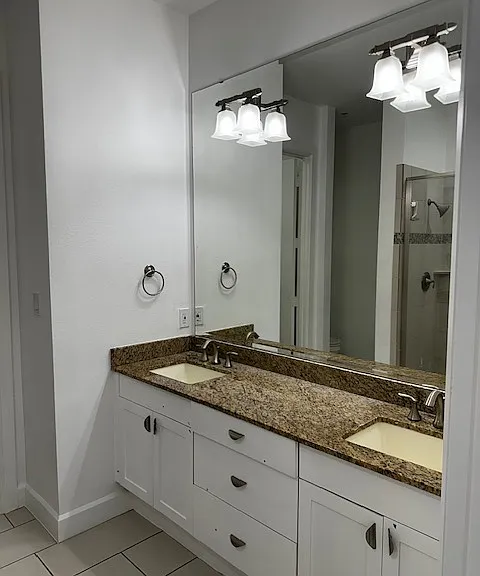 1st Bathroom - Primary - double sinks