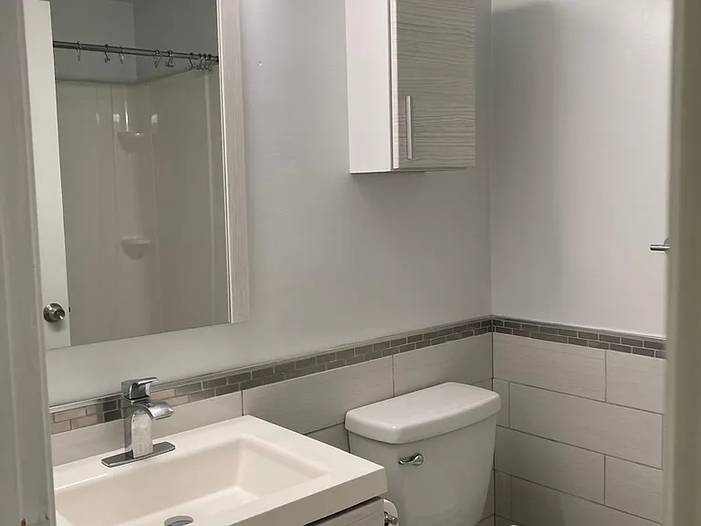 basement bathroom sink/toilet/vanity