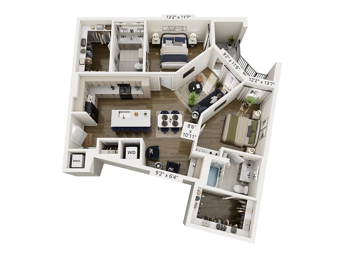Floor plan B6
