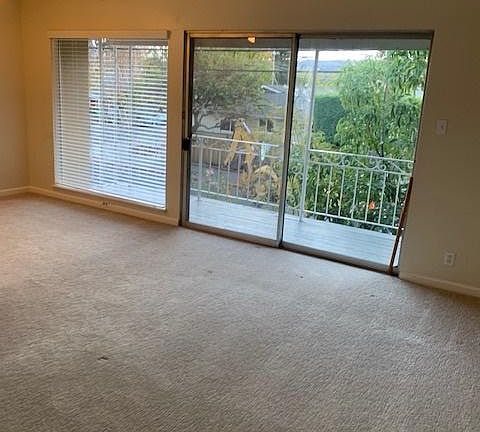 Living room with small balcony