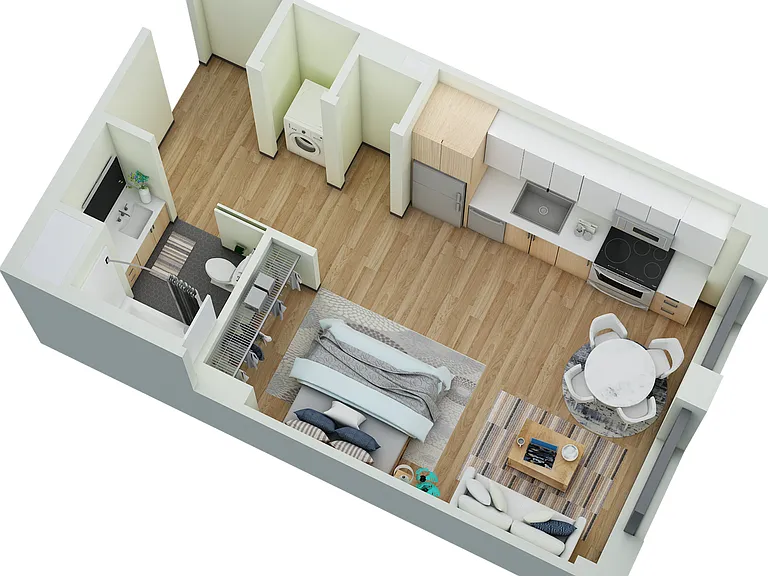 Studio, 1 Bath- A Studio, 1 Bath- A