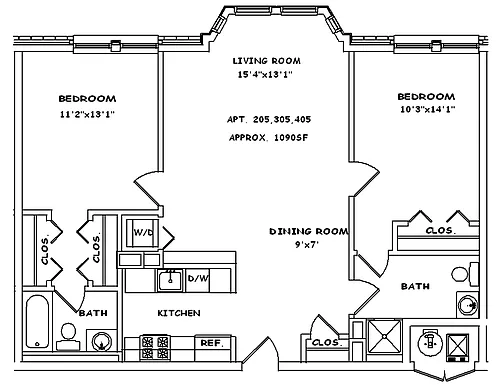 Floor plan 305