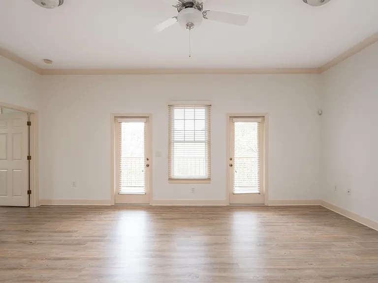 Doors to private balcony.