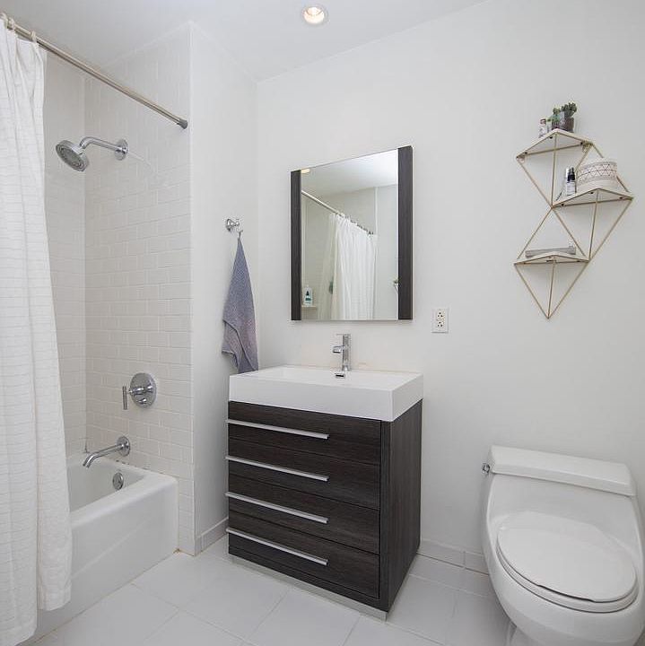 one bathroom located upstairs