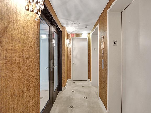 Private elevator taking you to your residence. Double door entrance