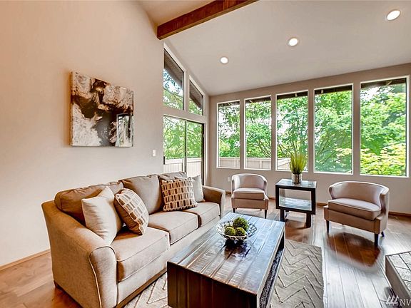 Enclosed SE facing deck off living room