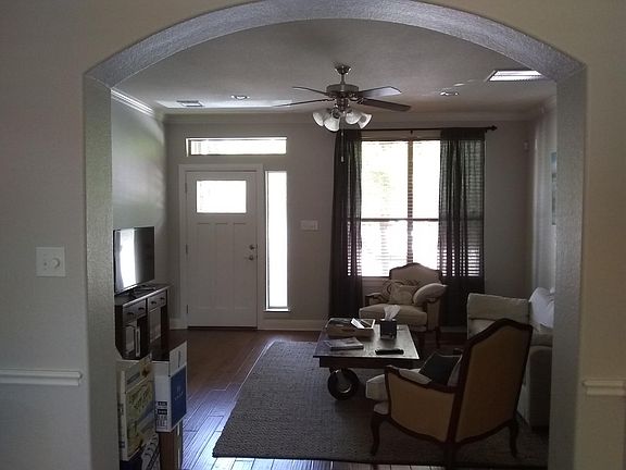 living room and front entrance