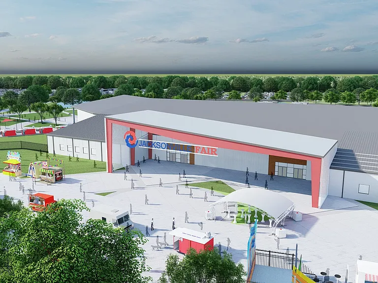 Home of the New Jacksonville Fair grounds a 10 min drive from the community.