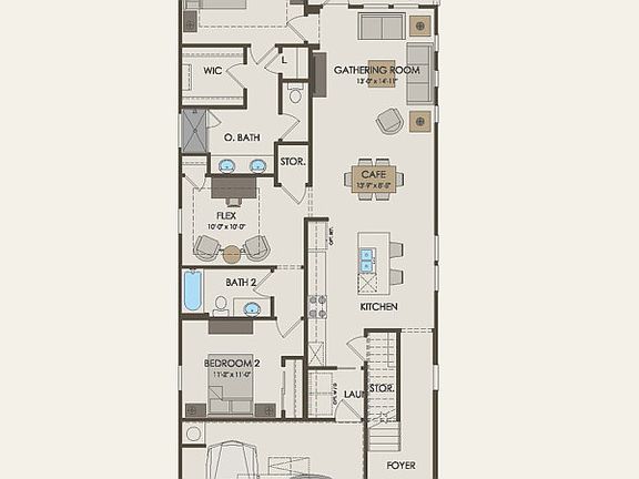 First Floor 2 br 2 ba