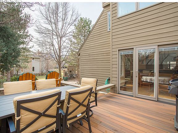 deck off of kitchen area