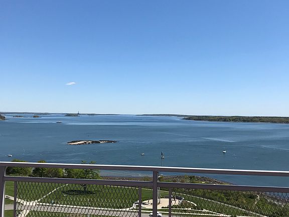 View of Casco Bay from roof top