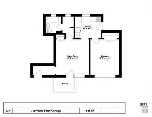 Floor plan One Bedroom