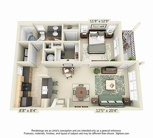 Floor plan Santa Barbara- Renovated