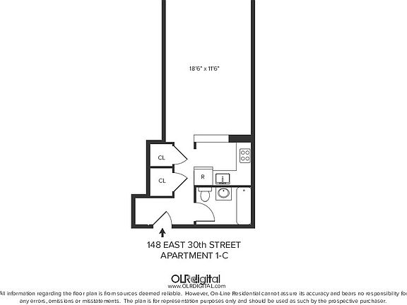 5th image of 148 E 30th St APT 1C