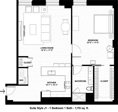 Floor plan Suite Style J1