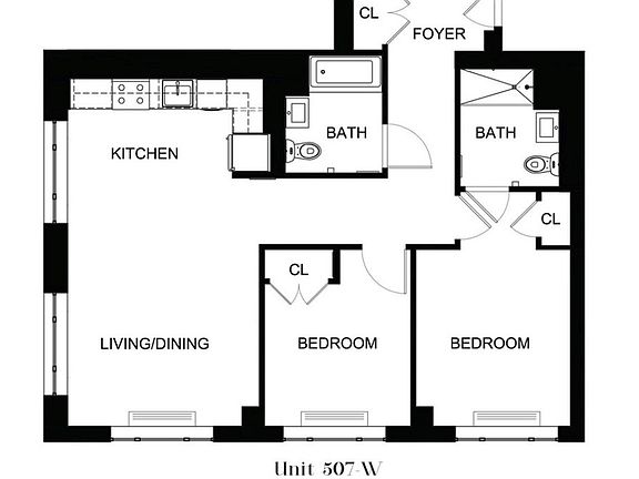 2nd image of 55 N 5th St APT W507