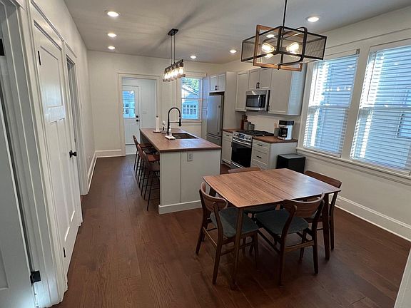 Kitchen and eating area