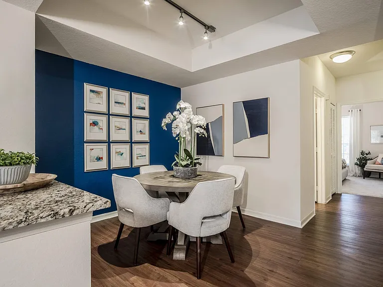 Stylish dining area