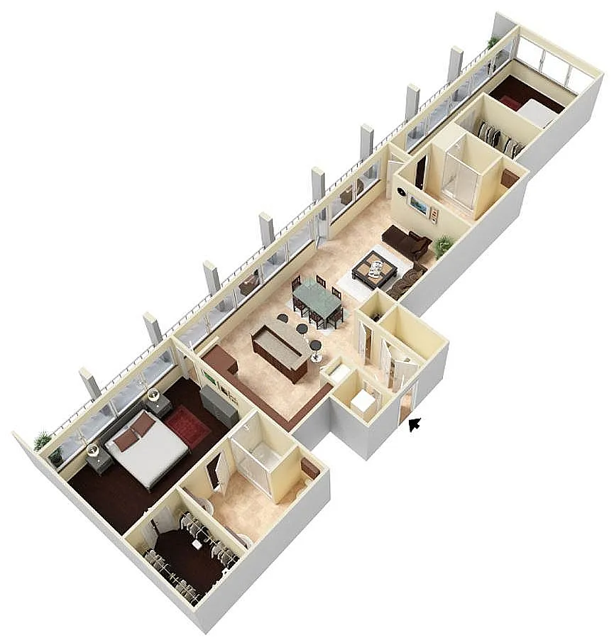 Floor plan Dunstan Tower