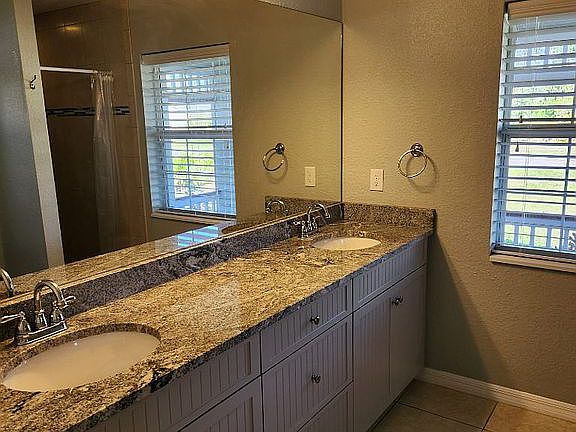 Master bath vanity
