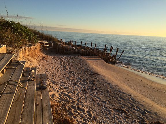 South from the beach deck