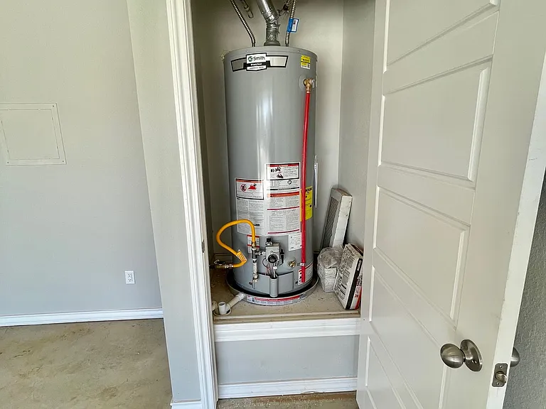 Hot water heater closet