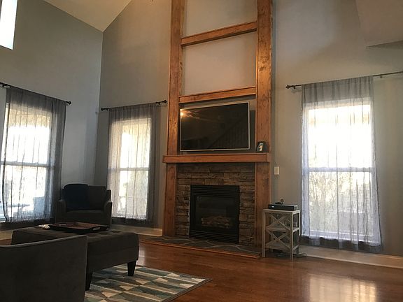 Great room, wooden accent