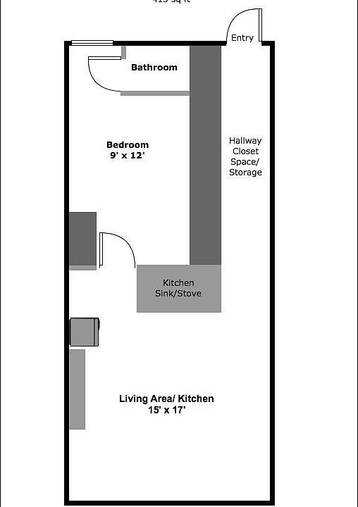 2F One Bed $2195 for Sept move in .