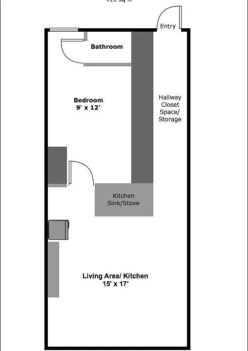 2F One Bed $2195 for Sept move in .