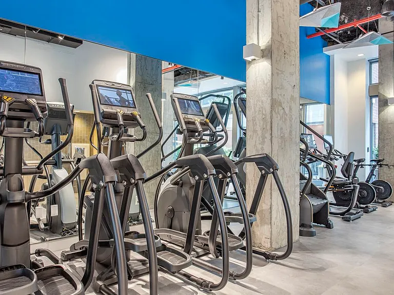 Fitness center with cardio equipment